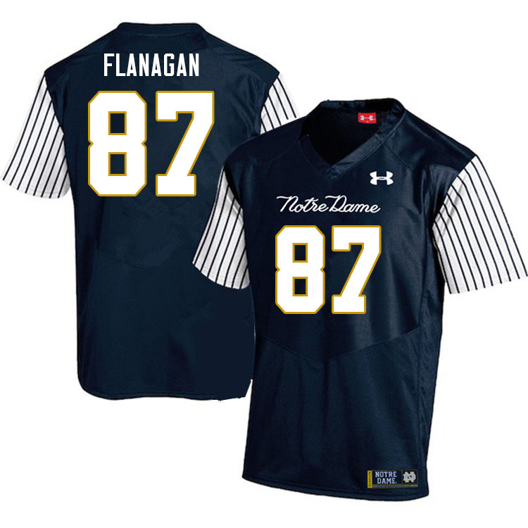 Men #87 Cooper Flanagan Notre Dame Fighting Irish College Football Jerseys Stitched Sale-Alternate